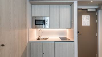 Monolocale comfort | Cucina privata | Frigorifero, microonde
