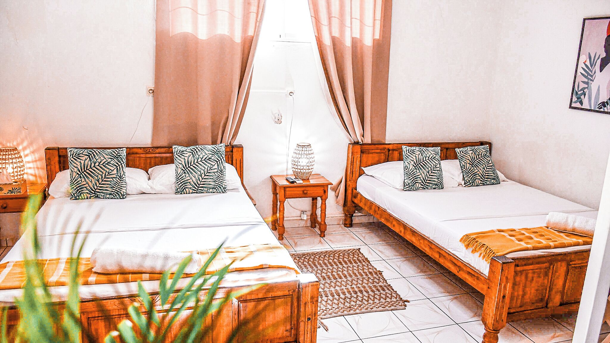 Family Studio, 2 Queen Beds, Non Smoking, Garden View | Blackout drapes, iron/ironing board, cribs/infant beds, rollaway beds