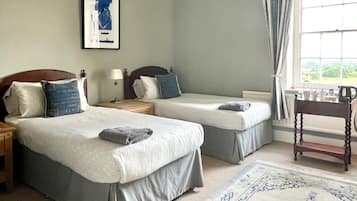 Individually decorated, individually furnished, desk, iron/ironing board