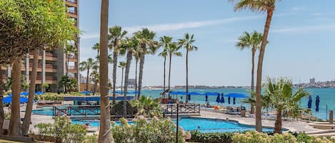 A heated pool