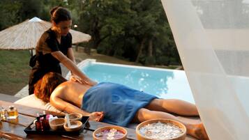 Body treatments, aromatherapy, Swedish massages, body scrubs, massages