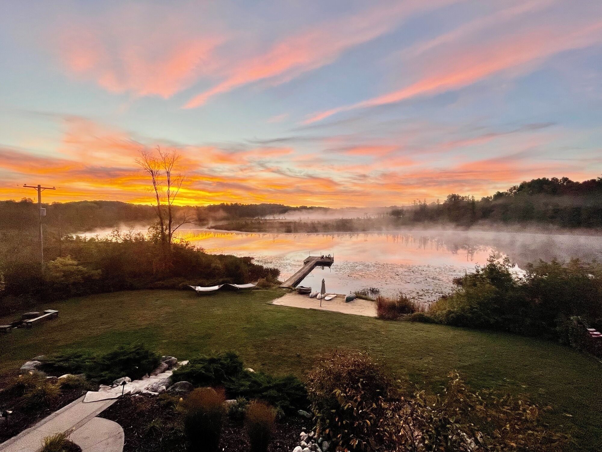 Stunning ever-changing views of Grass Lake.  Can you see yourself here?