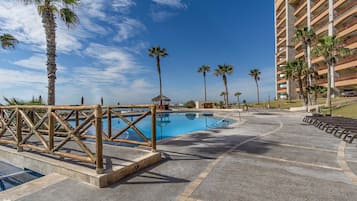 A heated pool