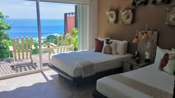 Deluxe Quadruple Room | Egyptian cotton sheets, premium bedding, in-room safe