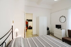 1 bedroom, iron/ironing board, bed sheets