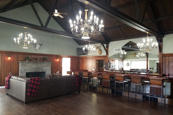 The view is the Great Riom! Beautiful and nod to Bay View fishing and hunting !