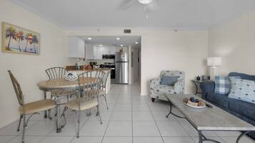 TV, DVD player, table tennis, books