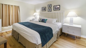 1 bedroom, iron/ironing board, travel crib, free WiFi