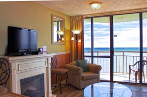 42-inch TV with cable channels, DVD player - Meridian Plaza by Palmetto Vacations (Myrtle Beach)
