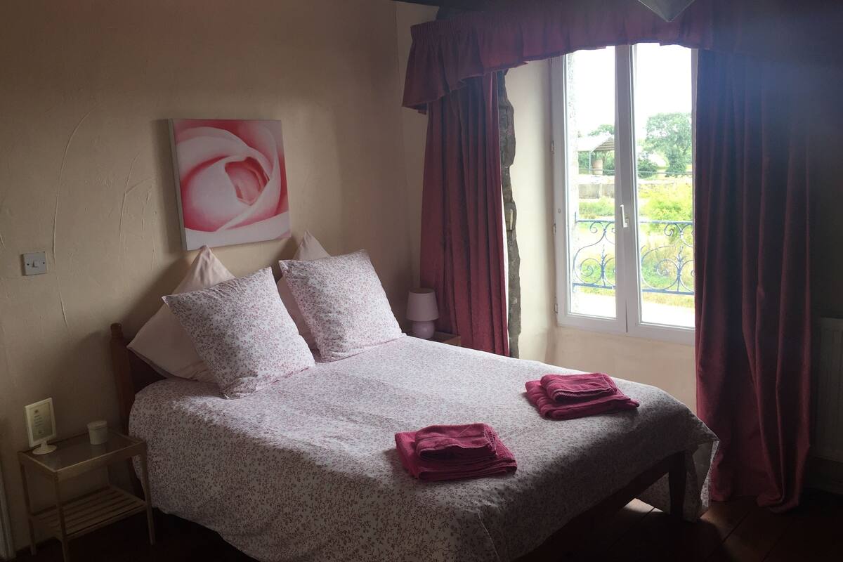 Habitación doble (Rose, 13 sq m) | Wifi gratis, decoración individual, mobiliario individual y ropa de cama