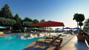 Apartment | Outdoor pool - Gulf View Room 213 Apartment 1 (Holmes Beach)