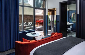 Lakens van Egyptisch katoen, luxe beddengoed, donsdekens, een minibar