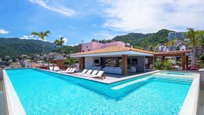 Outdoor pool - Oceana Two Bedroom PH - Adults Only (Puerto Vallarta)