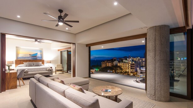 Luxury Condo, Multiple Beds, Non Smoking, Ocean View | Living area | Flat-screen TV, Netflix - Oceana Two Bedroom PH - Adults Only (Puerto Vallarta)