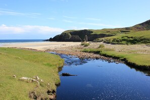 Beach nearby, sun-loungers
