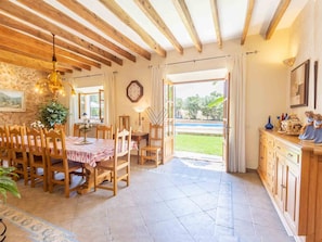 Dining - Es Porrassar,Holiday Villa in Cas Concos, Mallorca (Felanitx)