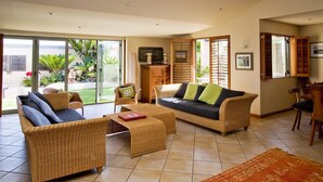 House, Multiple Beds, Beach View (On the Beach) | Living area - On the Beach (Waiheke Island)