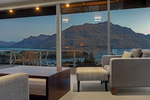 13 Poole Ln Villa | Living area | Flat-screen TV, fireplace, DVD player, heated floors