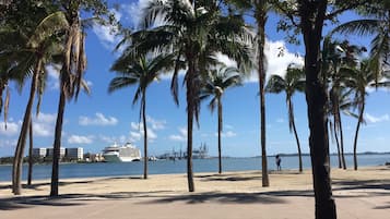 Beach nearby, beach towels
