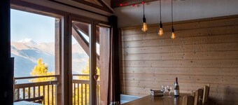 Luxury Chalet Apartment with stunning views of Mont Blanc and valley