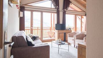 Smart TV, DVD player, books, video library