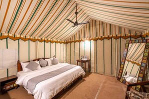 Luxury Tent, 1 Bedroom | Iron/ironing board, bed sheets - Mumal Desert Camp (Jaisalmer)