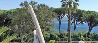 MAGNIFICENT VIEW och VILLA FACE ST TROPEZ, Sea 3 minuter bort, uppvärmd pool