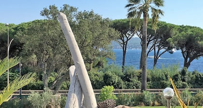 Gorgeous contemporary villa with a great view - located in front of Saint-Tropez