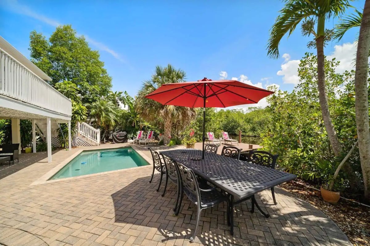 Photo 48 of 3BED 3BATH Tropical Paradise WATERFRONT POOL HOUSE On Canal 1 mile to the BEACH!