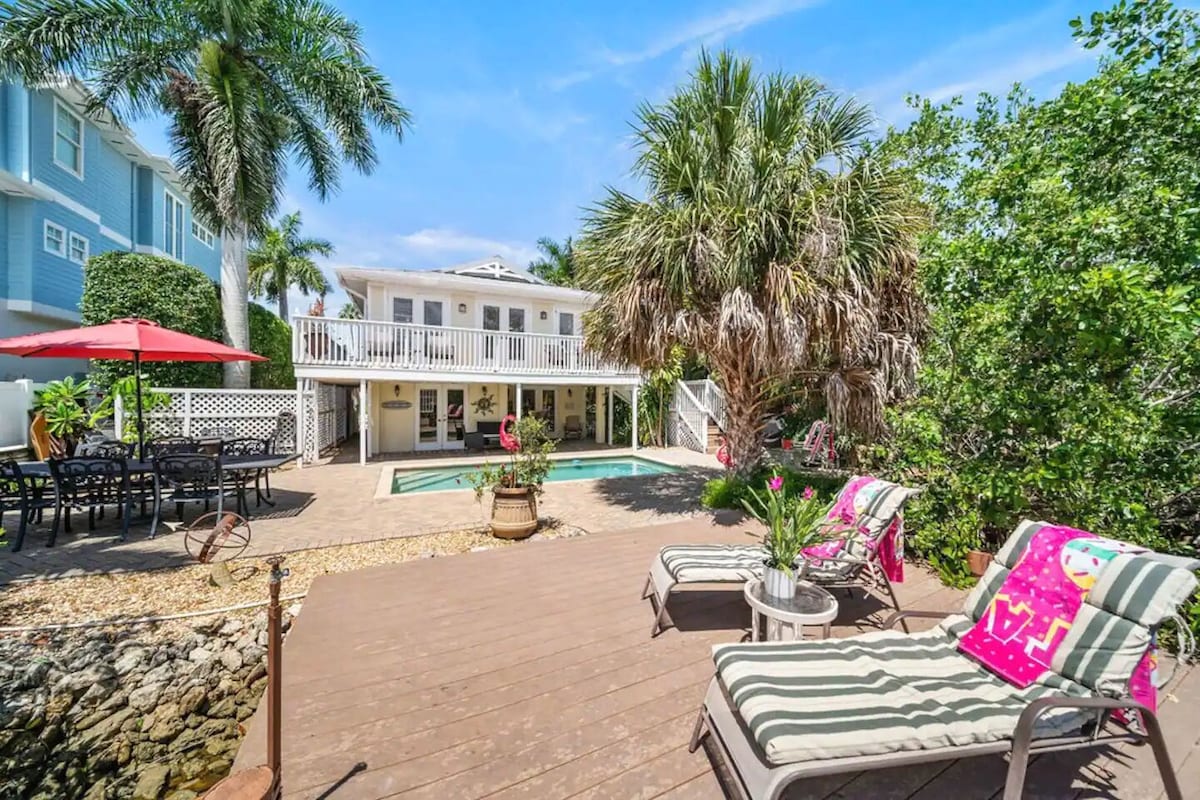 Photo 44 of 3BED 3BATH Tropical Paradise WATERFRONT POOL HOUSE On Canal 1 mile to the BEACH!