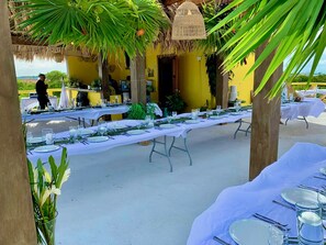 Área para banquetes al aire libre