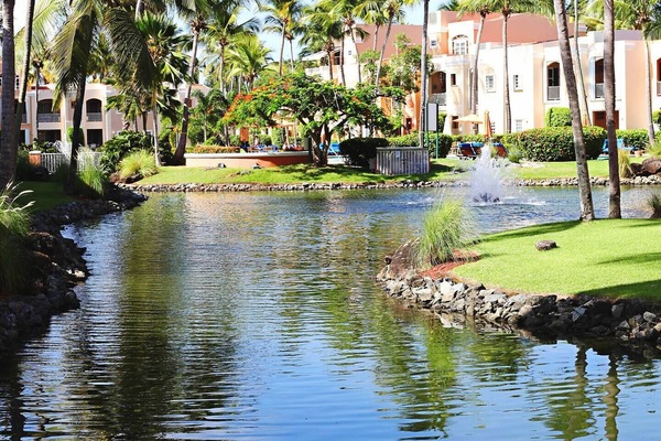 Enjoy the sounds of the fountain when leaving home