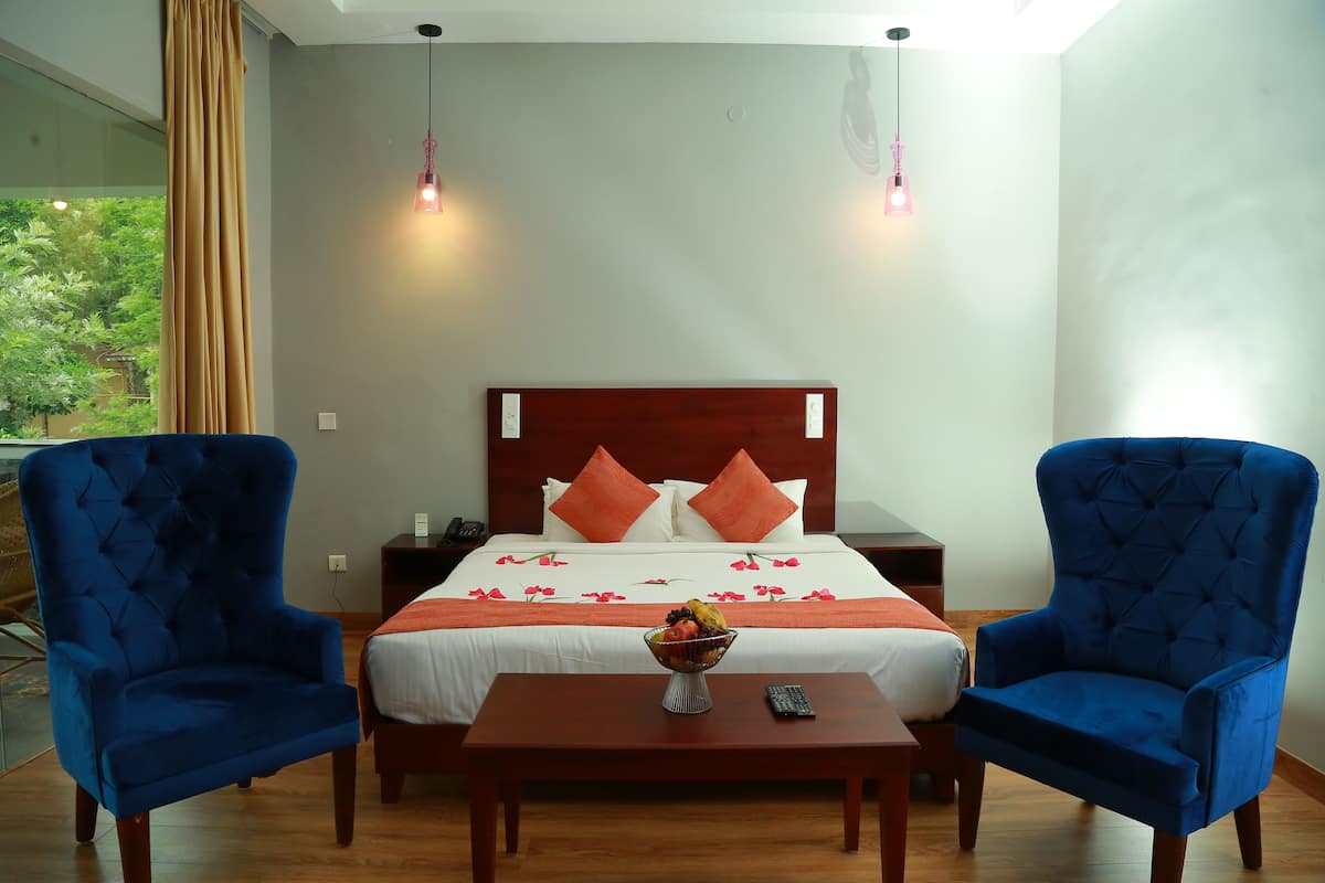 Premium tweepersoonskamer | Lakens van Egyptisch katoen, luxe beddengoed, Select Comfort-bedden