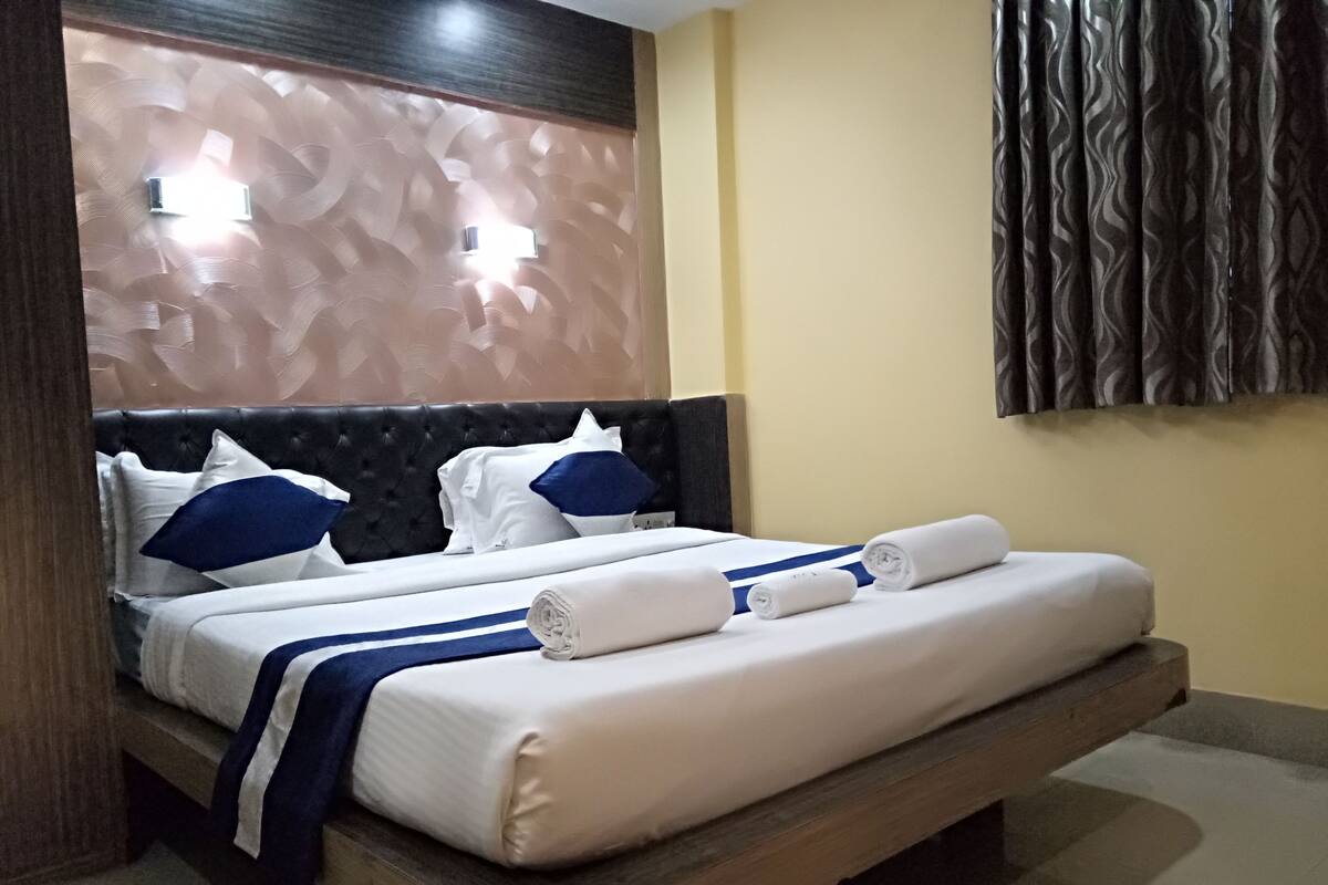 Blackout drapes, iron/ironing board (on request), WiFi (free)