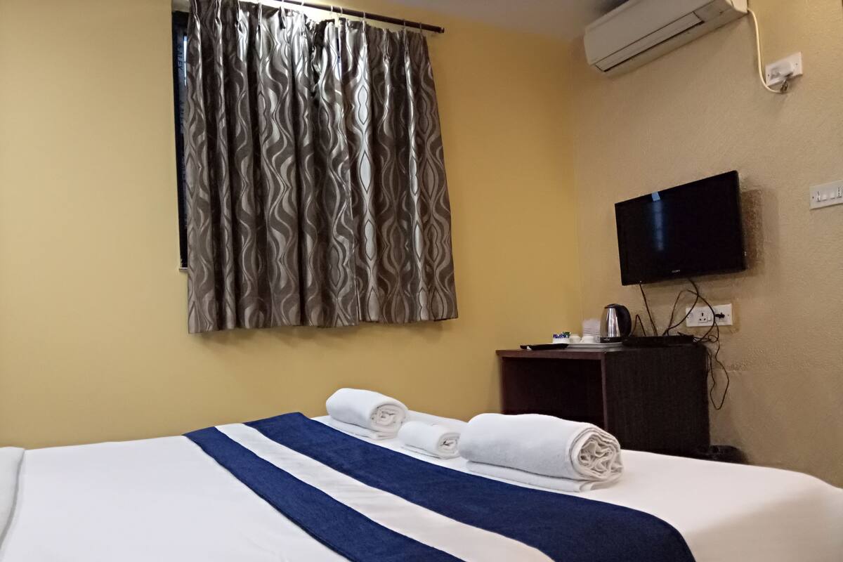 Blackout drapes, iron/ironing board (on request), WiFi (free)