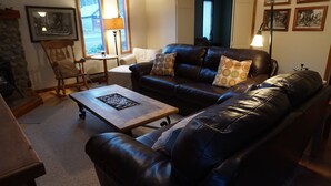 TV, DVD player, stereo