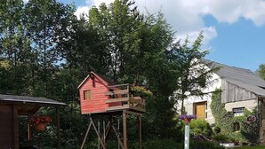 BBQ/picnic Area - Ferienwohnungen Am Schlössel (Oberwiesenthal)