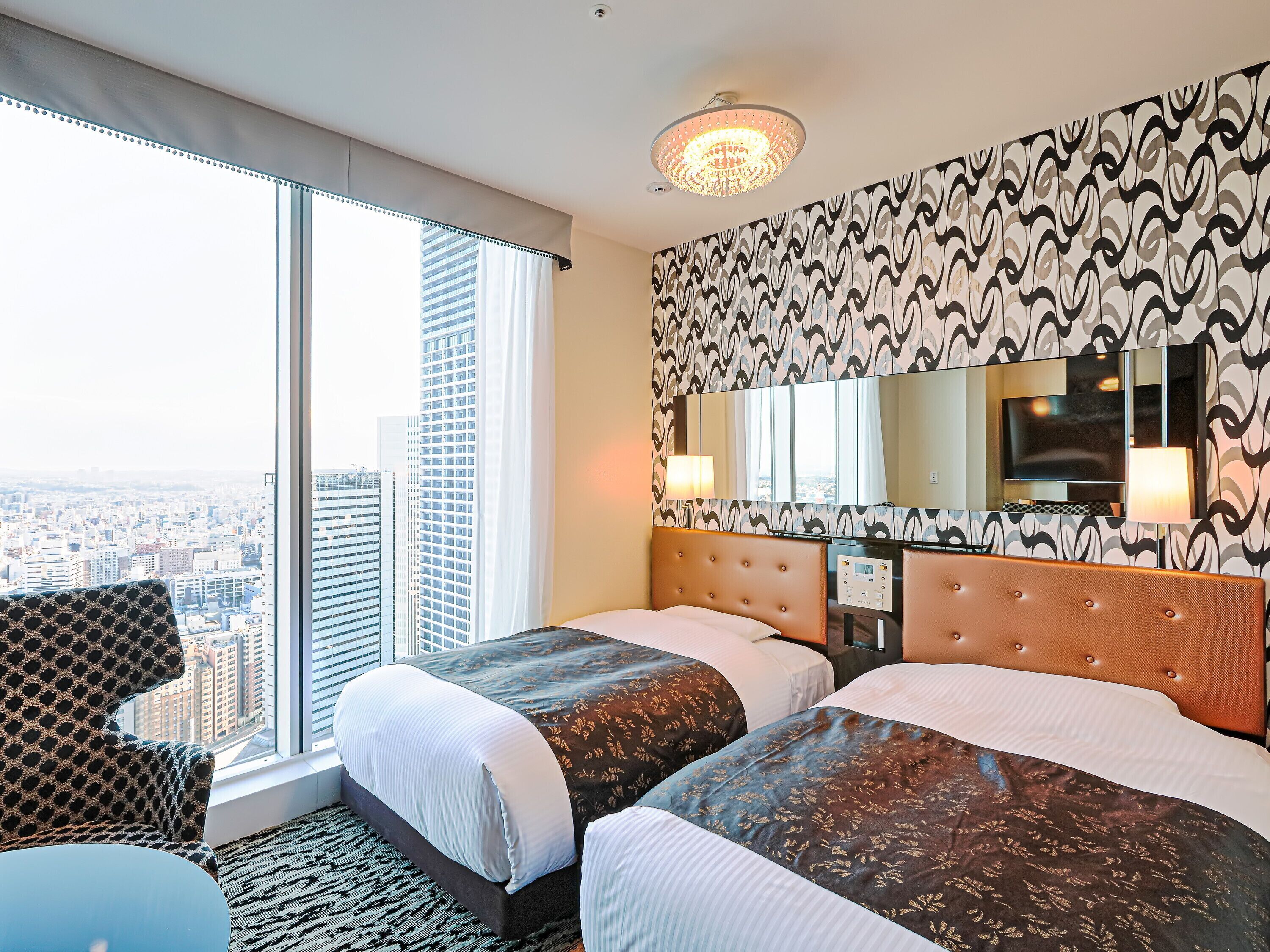 superior twin room, non smoking [the highest floor] | 1 bedroom, down duvets, desk, blackout curtains