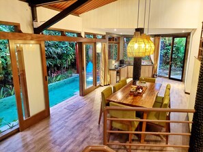 Villa, 4 Bedrooms, Garden View | Living area | LED TV - Villa 4-BR Klub Bunga No. 8 Batu Malang (Batu)