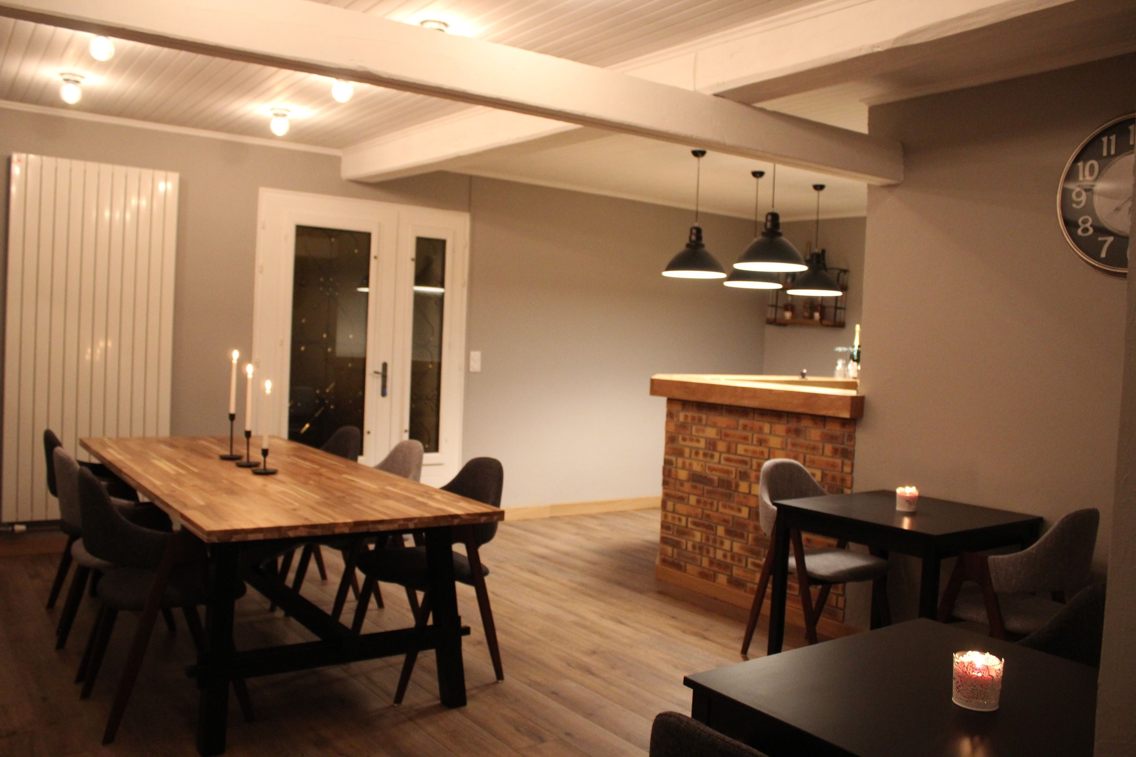 Dîner servi sur place