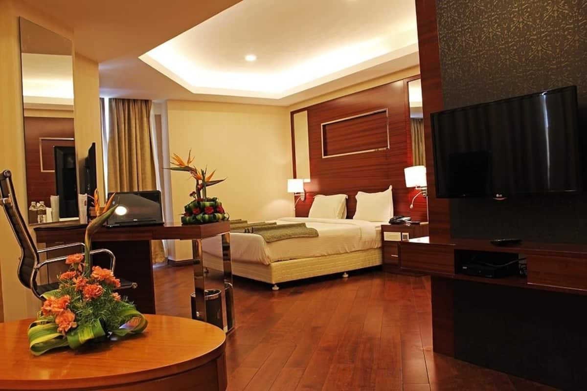 Phòng đôi Superior, 1 giường cỡ king, không hút thuốc, quang cảnh thành phố | Phòng khách