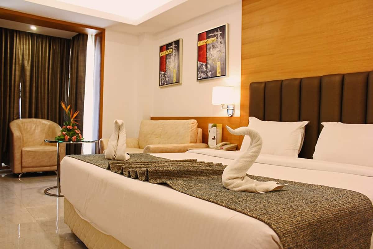 Phòng đơn Tiêu chuẩn, 1 giường đơn, phù hợp cho người khuyết tật, quang cảnh thành phố | Phòng khách