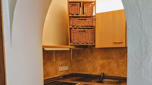 Private kitchenette - Apartmenthaus am Rhein (Ginsheim-Gustavsburg)