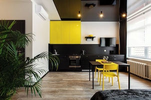 Apartament | Cucina privata | Frigorifero, forno, piano cottura, lavastoviglie