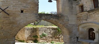 Authentic sheepfold close to a charming village.