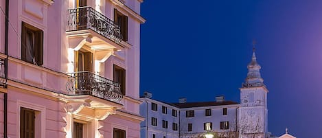 Front of property – evening/night