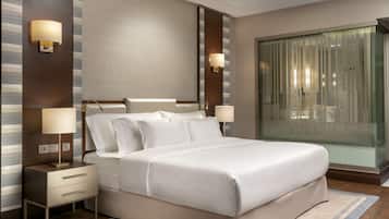 1 bedroom, premium bedding, memory-foam beds, minibar