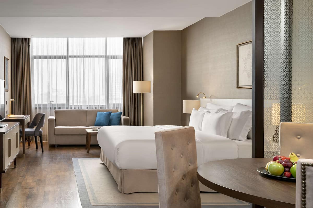 1 bedroom, premium bedding, memory foam beds, minibar