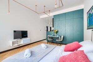 1 habitación, decoración personalizada y muebles diferentes 