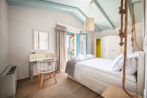 Deluxe Villa, 2 Bedrooms, Sea View | Egyptian cotton sheets, premium bedding, pillowtop beds, minibar - Anemoessa Luxury Villas (Ikaria)